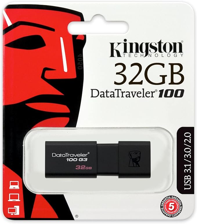 PENDRIVE KINGSTON 32 GB - DATA TRAVELER 100/G3