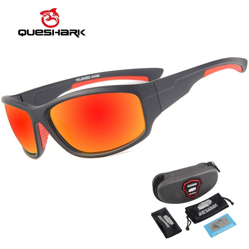 Queshark - óculos de sol polarizado com proteção UV400