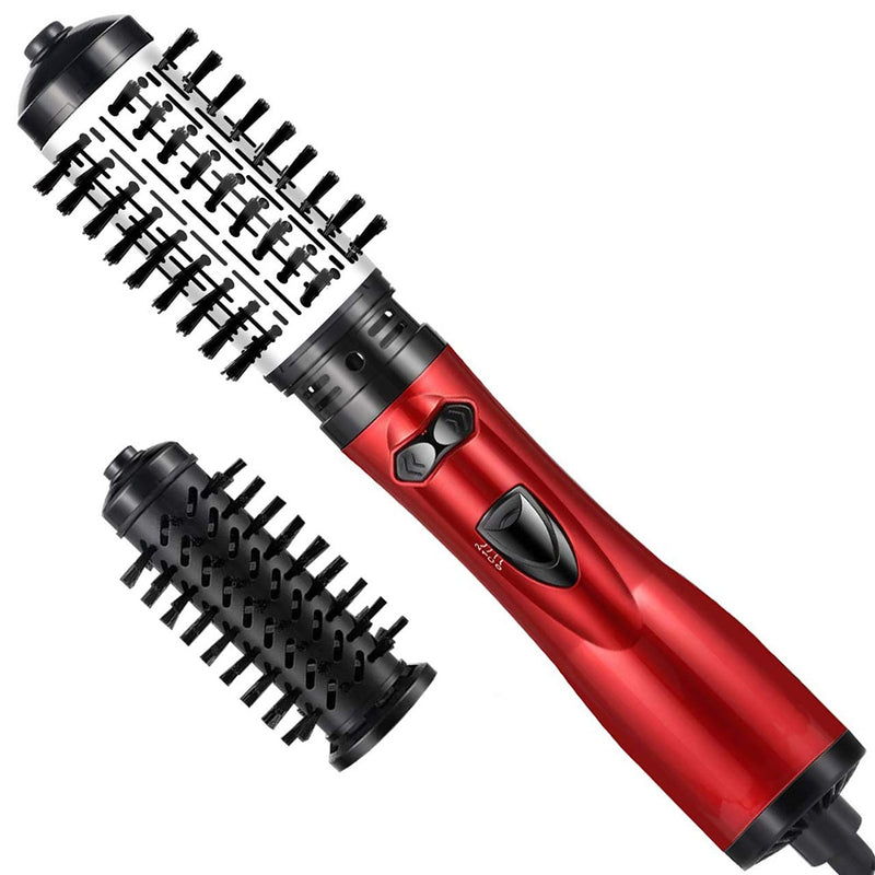 Secador de cabelo escova 2 em 1 multifuncional escova de ar quente e alisador de cabelo