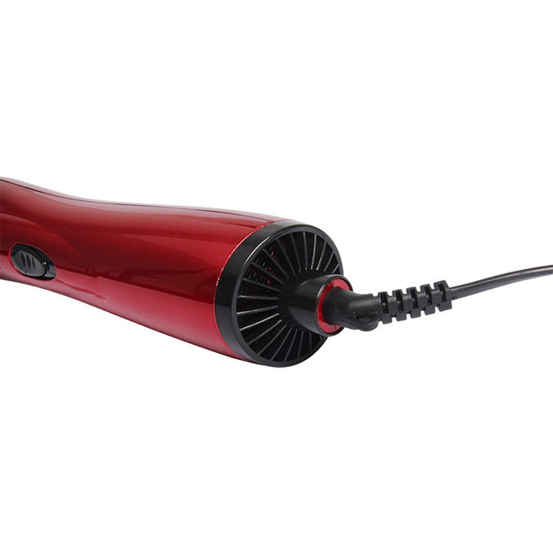 Secador de cabelo escova 2 em 1 multifuncional escova de ar quente e alisador de cabelo