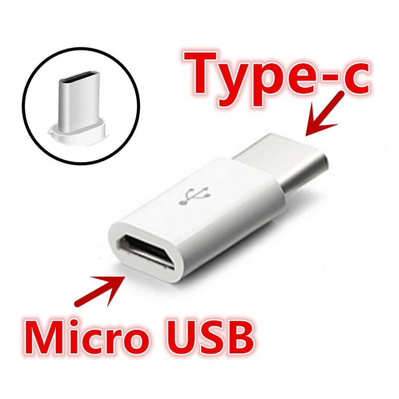 Adaptador Micro Para Usb Tipo C/iPhone/V8